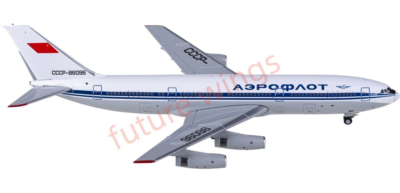 1:400 JC Wings XX40089 Aeroflot Ilyushin IL-86 CCCP-86096 Aircraft Model+Free Tractor