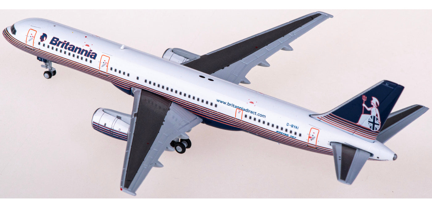 1:400 JC Wings XX4273 Britannia Boeing 757-200 G-BYAI Aircraft Model+Free Tractor