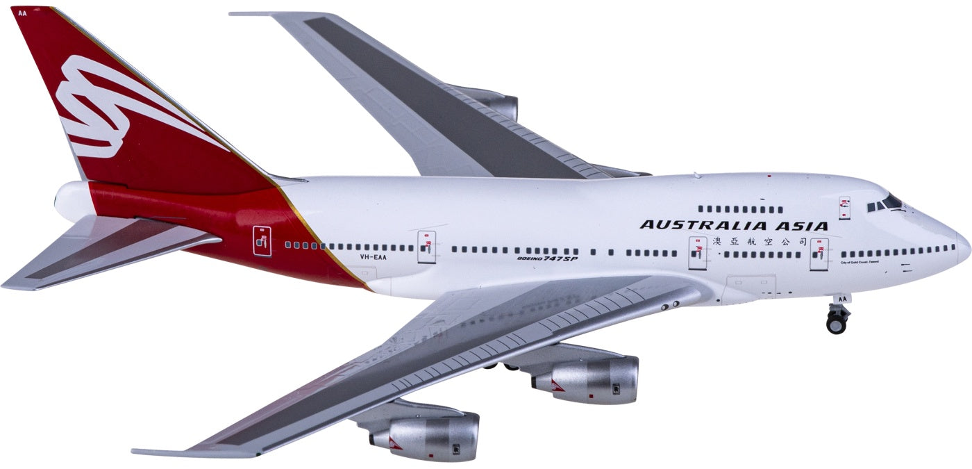 1:400 NG Models NG07035 Australia Asia Airlines Boeing 747SP VH-EAA Aircraft Model+Free Tractor