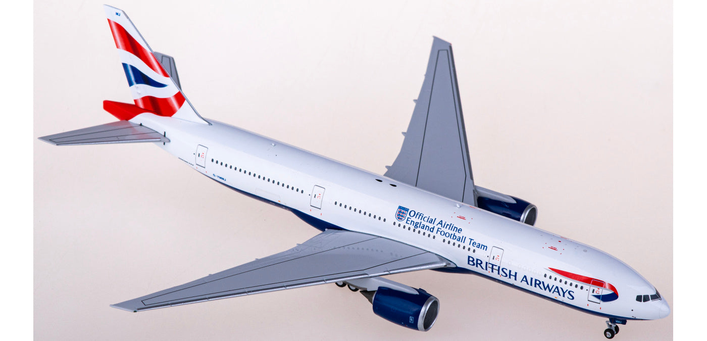 1:400 NG Models NG72031 British Airways Boeing 777-200ER G-YMMJ Aircraft Model+Free Tractor