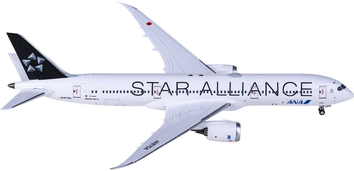 1:400 NG Models NG55112 ANA Boeing 787-9 Dreamliner JA875A "Star Alliance" Aircraft Model+Free Tractor