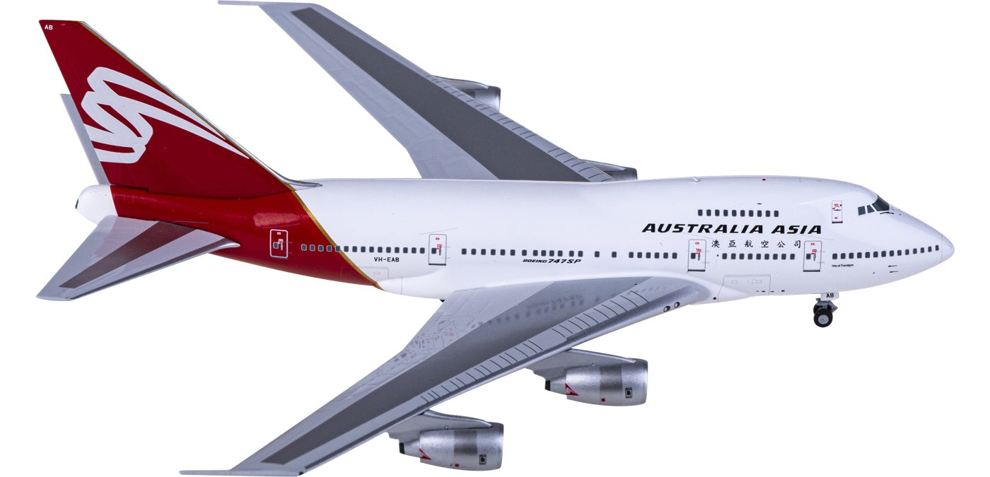 1:400 NG Models NG07036 Australia Asia Airlines Boeing 747SP VH-EAB Aircraft Model+Free Tractor