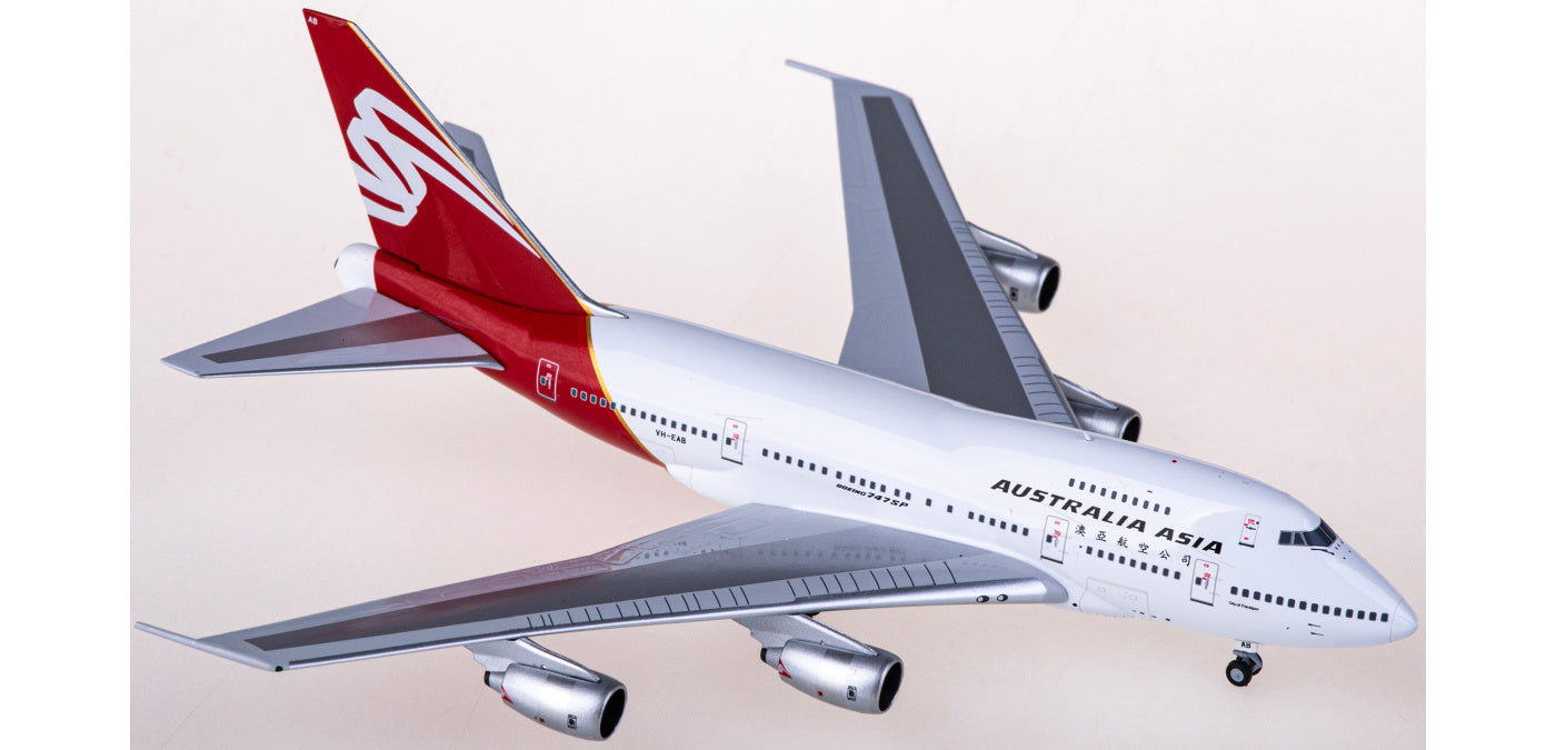 1:400 NG Models NG07036 Australia Asia Airlines Boeing 747SP VH-EAB Aircraft Model+Free Tractor