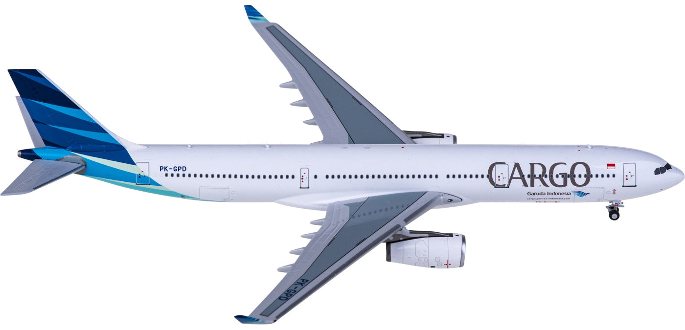 1:400 NG Models NG62056 Garuda Indonesia Cargo Airbus A330-300 PK-GPD Aircraft Model+Free Tractor