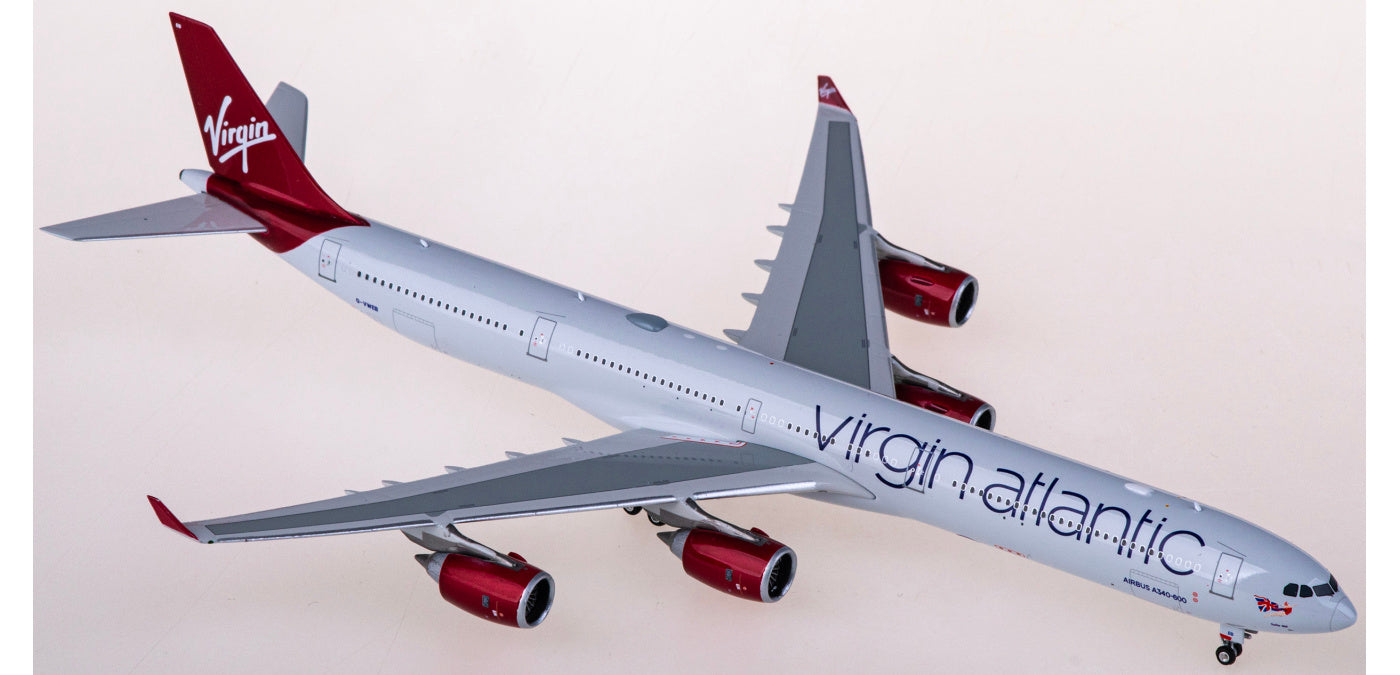 1:400 Phoenix PH04553 Virgin Atlantic Airbus A340-600 G-VWEB Aircraft Model+Free Tractor