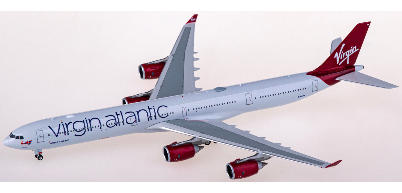 1:400 Phoenix PH04553 Virgin Atlantic Airbus A340-600 G-VWEB Aircraft Model+Free Tractor