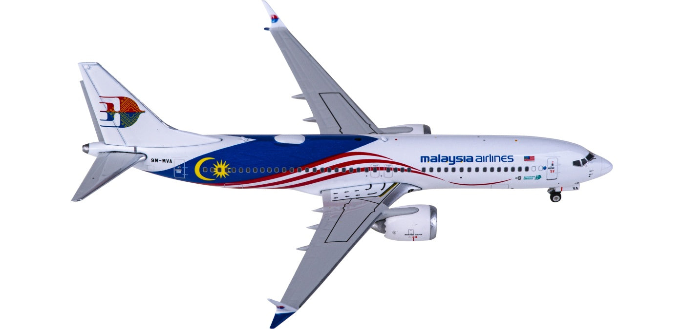 1:400 Phoenix PH11831 Malaysia Airlines Boeing 737 MAX 8 9M-MVA Aircraft Model+Free Tractor