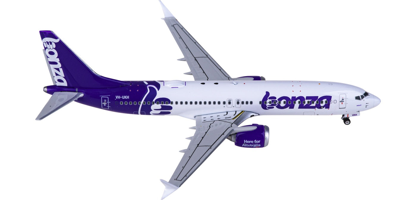 1:400 Phoenix PH11824 Bonza Boeing 737 MAX 8 VH-UKH Aircraft Model+Free Tractor