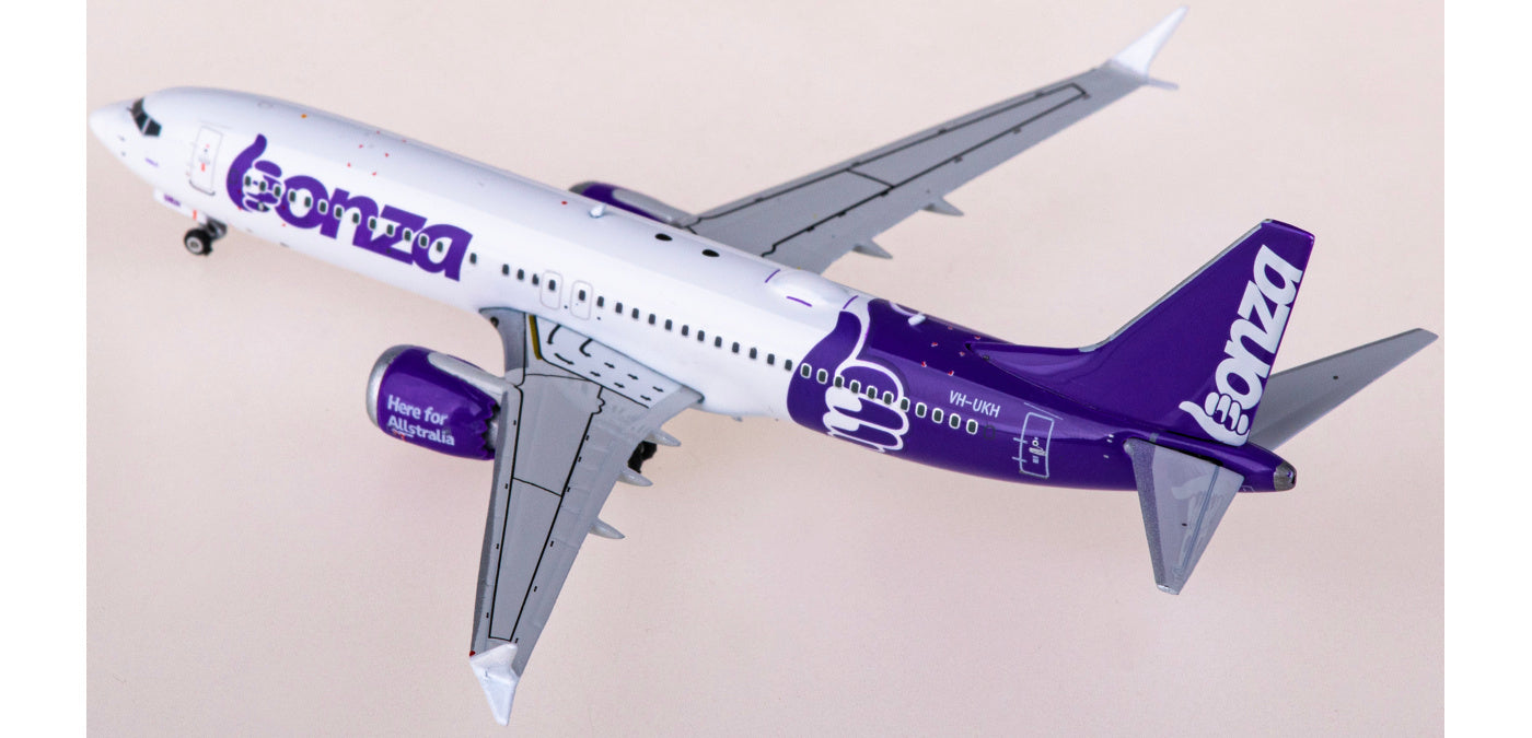 1:400 Phoenix PH11824 Bonza Boeing 737 MAX 8 VH-UKH Aircraft Model+Free Tractor