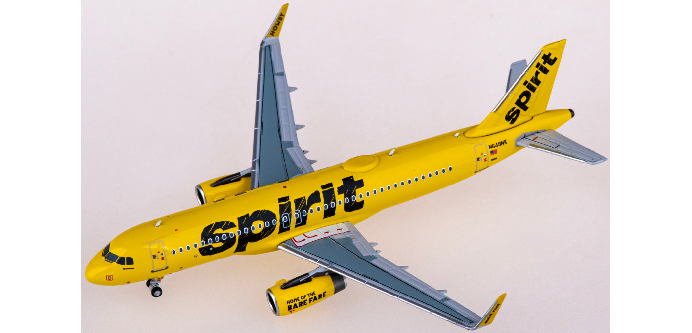 1:400 NG Models NG15036 Spirit Airlines Airbus A320 N648NK+Free Tractor