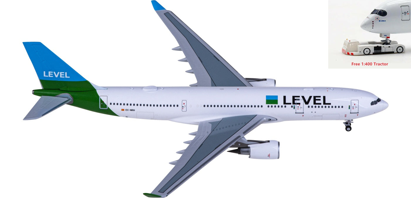 1:400 NG Models NG61062 LEVEL Airbus A330-200 EC-NRH Aircraft Model+Free Tractor