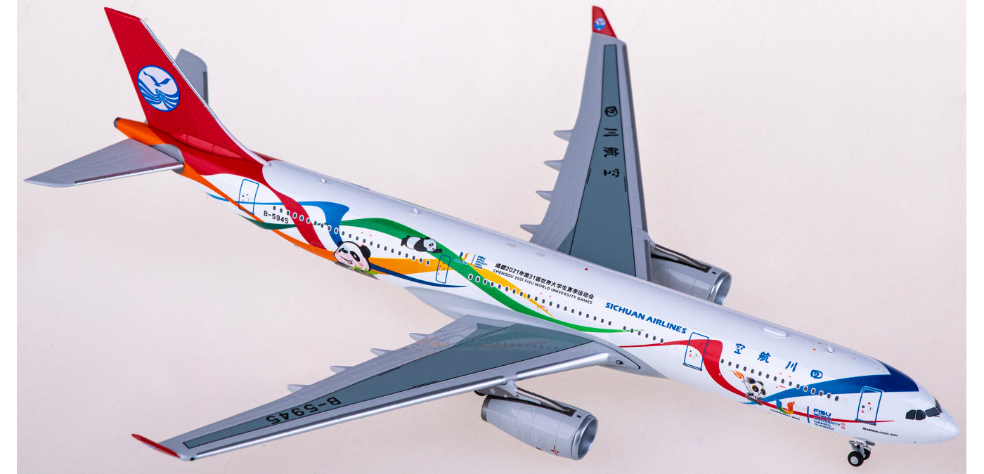 1:400 NG Models NG62060 Sichuan Airlines Airbus A330-300 B-5945 Aircraft Model+Free Tractor