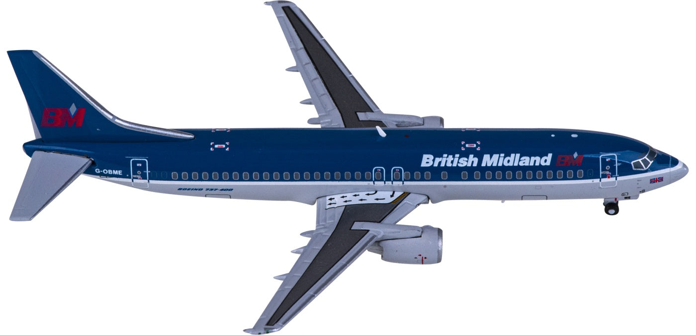 1:400 JC Wings XX40059 BMI Boeing 737-400 G-OBME Aircraft Model+Free Tractor