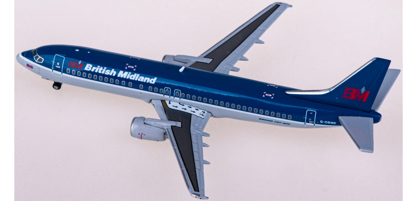 1:400 JC Wings XX40059 BMI Boeing 737-400 G-OBME Aircraft Model+Free Tractor