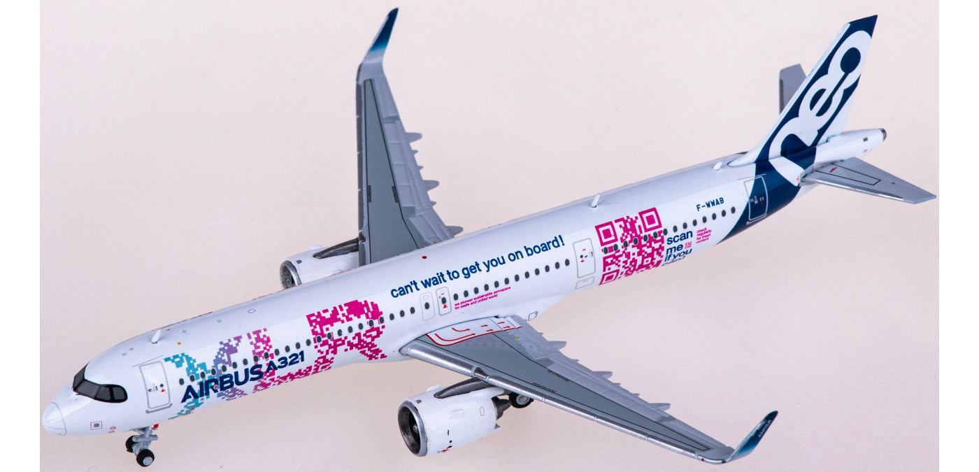 1:400 JC Wings LH4338 Airbus A321neo F-WWAB Aircraft Model+Free Tractor