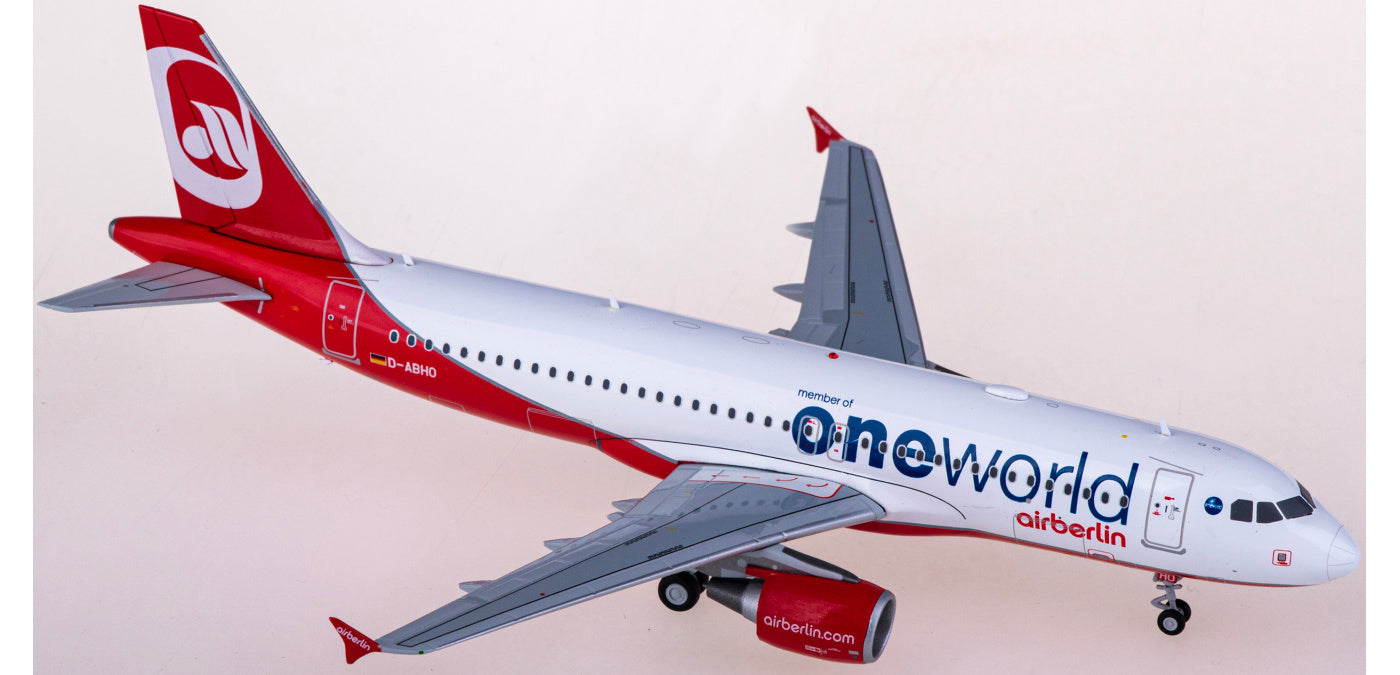1:200 JC Wings LH2204 Air Berlin Airbus A320 D-ABHO "ONE WORLD" Aircraft Model