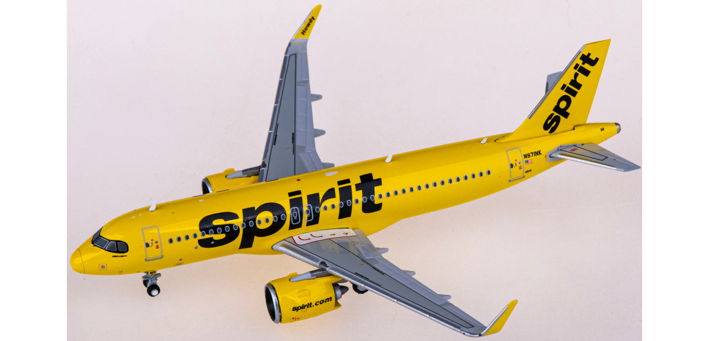 1:400 Geminijets GJNKS2201 Spirit Airlines Airbus A320neo N971NK Aircraft Model+Free Tractor