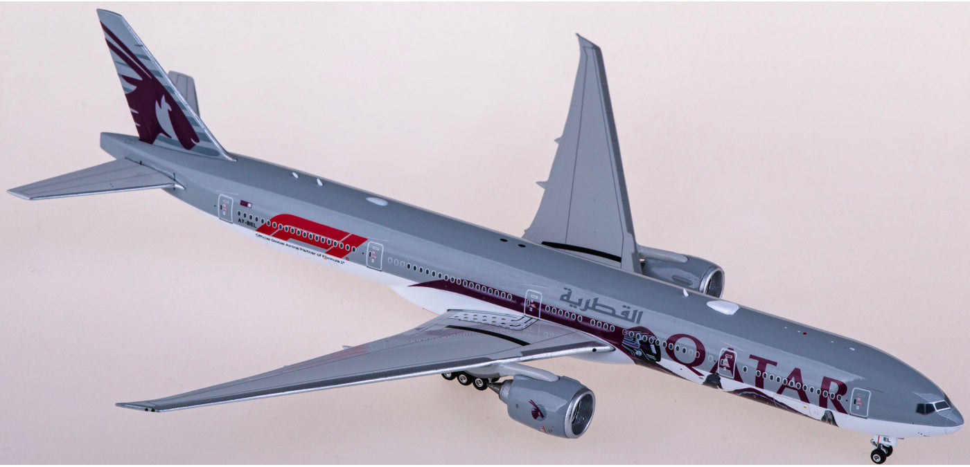1:400 Phoenix PH04560 Qatar Airways Boeing 777-300ER A7-BEL Aircraft Model+Free Tractor