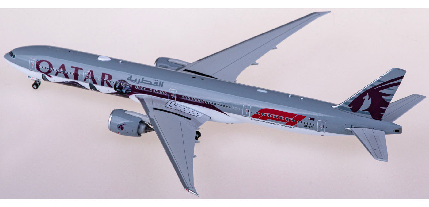 1:400 Phoenix PH04560 Qatar Airways Boeing 777-300ER A7-BEL Aircraft Model+Free Tractor