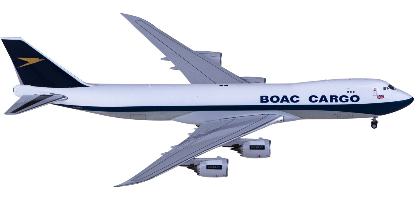 1:400 NG Models NG78003 BOAC Boeing 747-8F G-BOAC Aircraft Model+Free Tractor