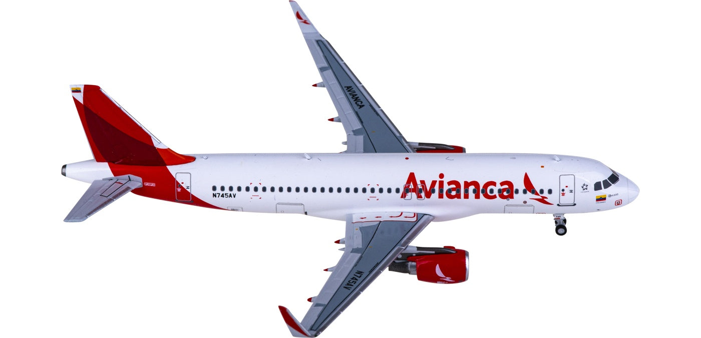 1:400 NG Models NG15028 Avianca Airbus A320 N745AV Aircraft Model+Free Tractor