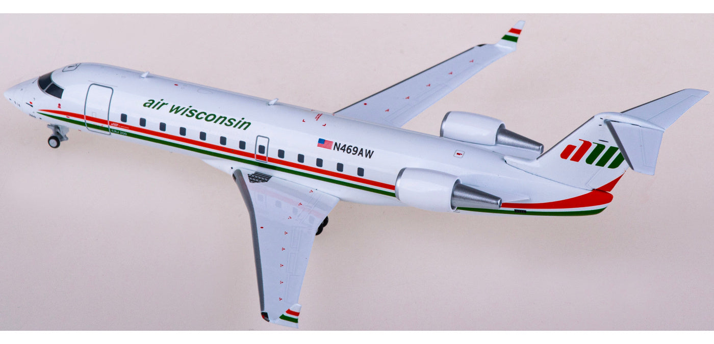 1:200 NG Models NG52066 Air Wisconsin Bombardier CRJ200LR N469AW Diecast Aircraft Model