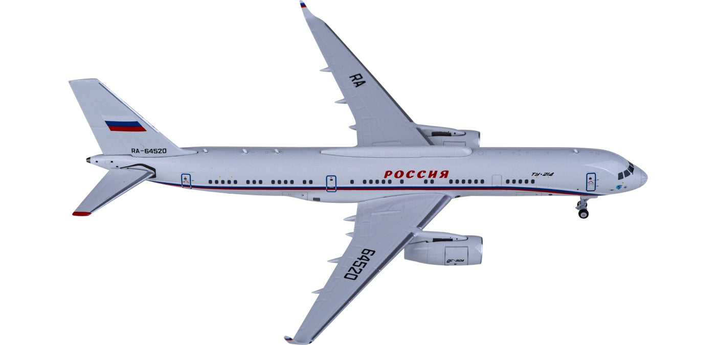 1:400 NG Models NG40015 Russian Air Force Tupolev TU-214PU RA-64520 Aircraft Model+Free Tractor