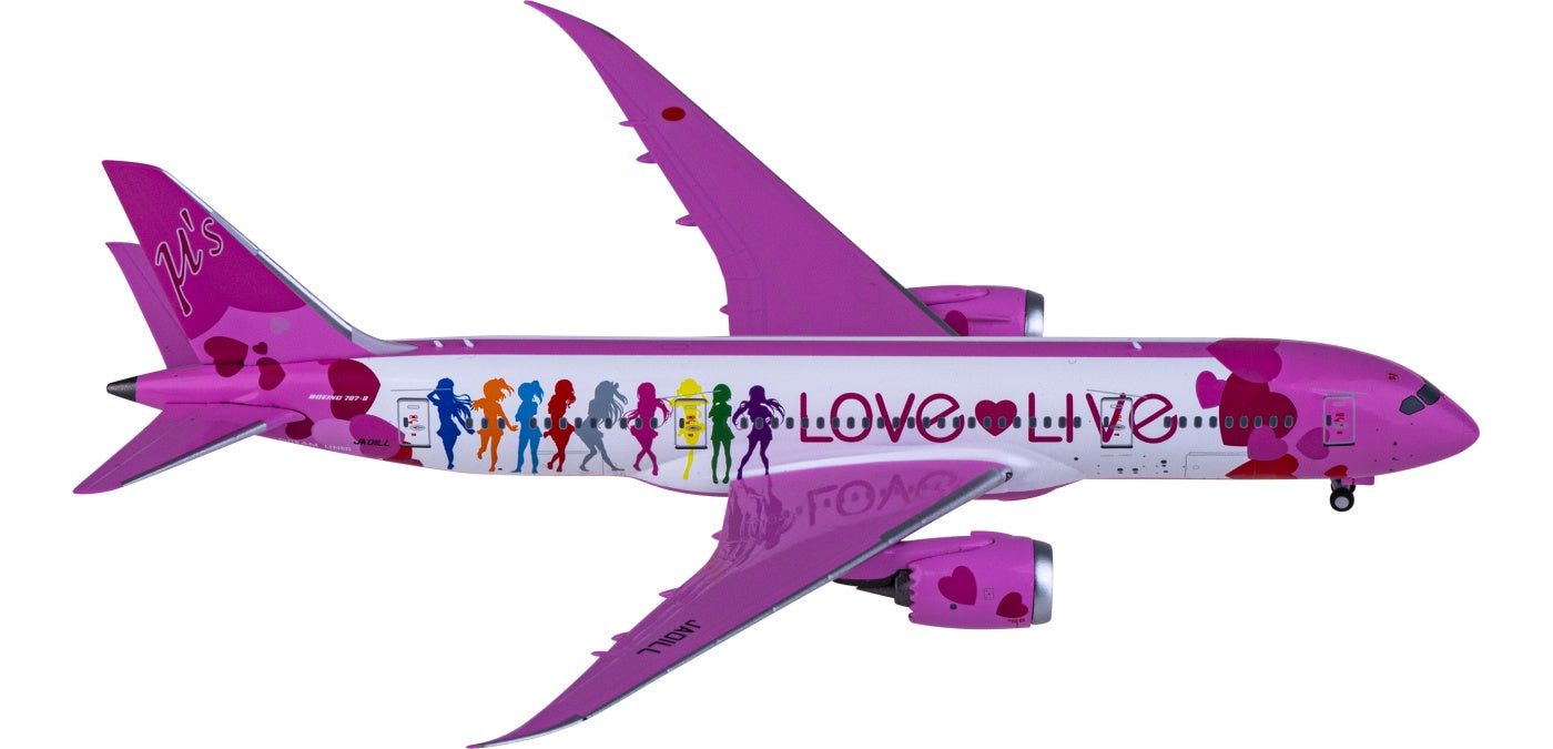 1:400 NG Models NG59025 Boeing 787-8 JA01LL Love Live Aircraft Model+Free Tractor