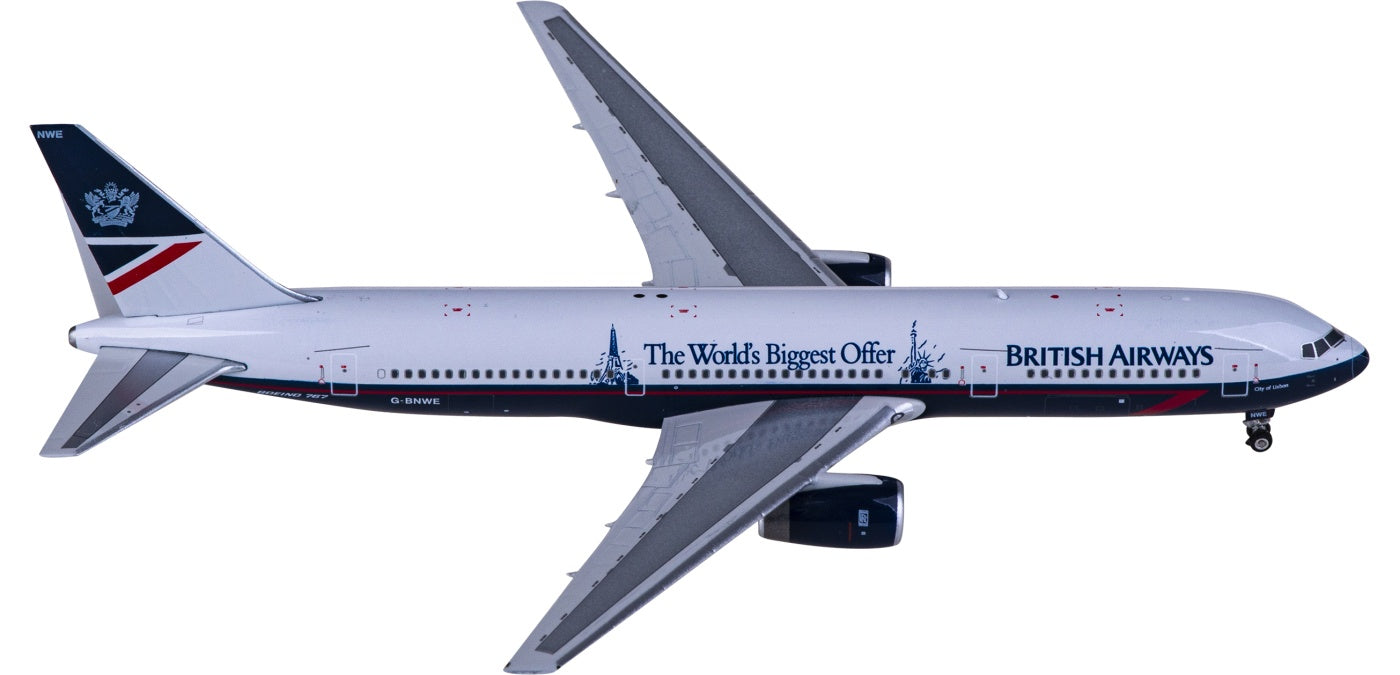1:400 Phoenix PH04566 British Airways Boeing 767-300 G-BNWE Aircraft Model+Free Tractor