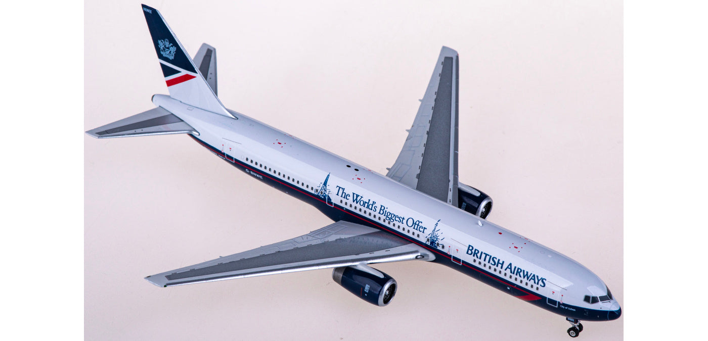 1:400 Phoenix PH04566 British Airways Boeing 767-300 G-BNWE Aircraft Model+Free Tractor