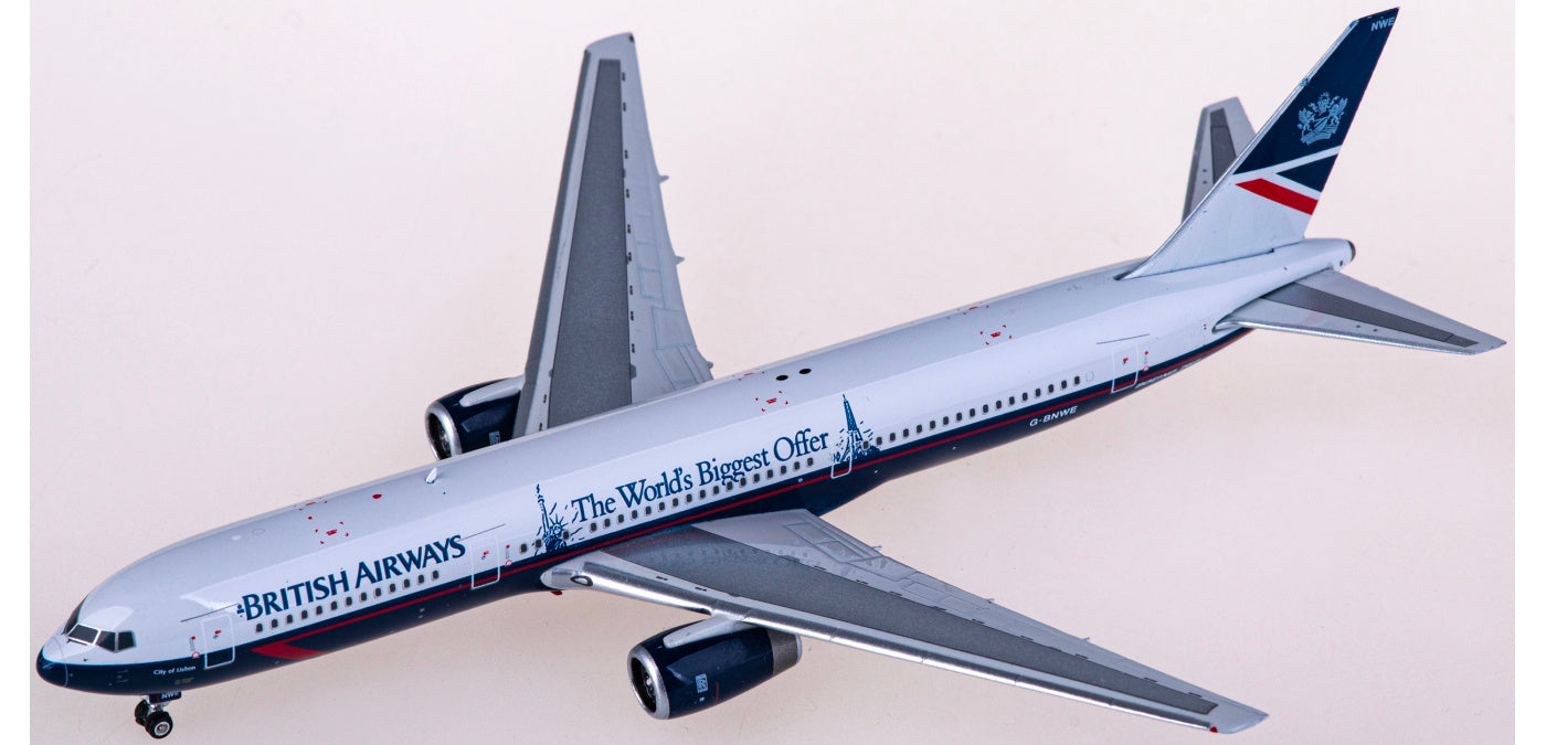 1:400 Phoenix PH04566 British Airways Boeing 767-300 G-BNWE Aircraft Model+Free Tractor