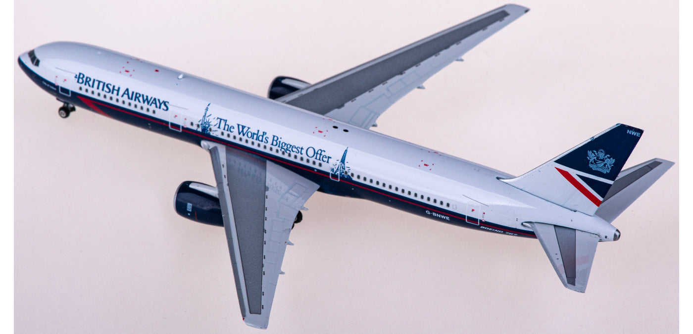1:400 Phoenix PH04566 British Airways Boeing 767-300 G-BNWE Aircraft Model+Free Tractor