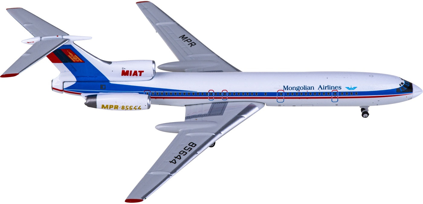 1:400 Phoenix PH11833 MIAT Mongolian Airlines Tupolev TU-154M PR-85644 Aircraft Model+Free Tractor