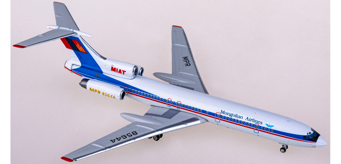 1:400 Phoenix PH11833 MIAT Mongolian Airlines Tupolev TU-154M PR-85644 Aircraft Model+Free Tractor