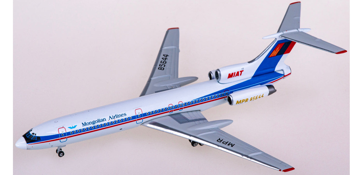 1:400 Phoenix PH11833 MIAT Mongolian Airlines Tupolev TU-154M PR-85644 Aircraft Model+Free Tractor