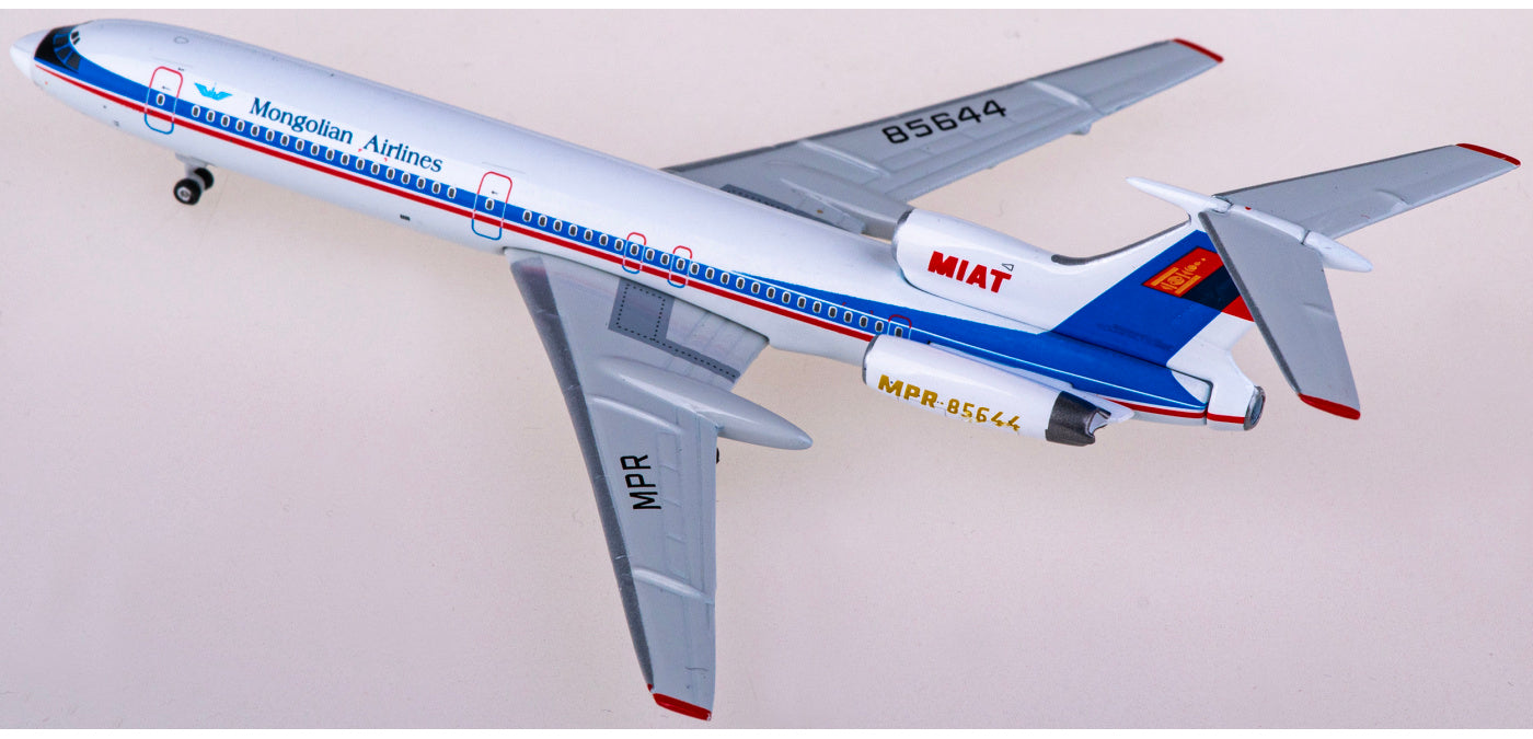 1:400 Phoenix PH11833 MIAT Mongolian Airlines Tupolev TU-154M PR-85644 Aircraft Model+Free Tractor