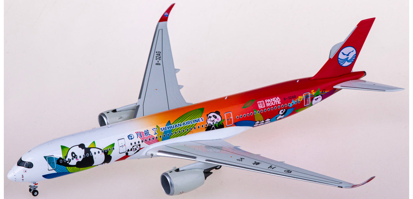 1:400 NG Models NG39053 Sichuan Airlines Airbus A350-900 B-32AG Aircraft Model+Free Tractor