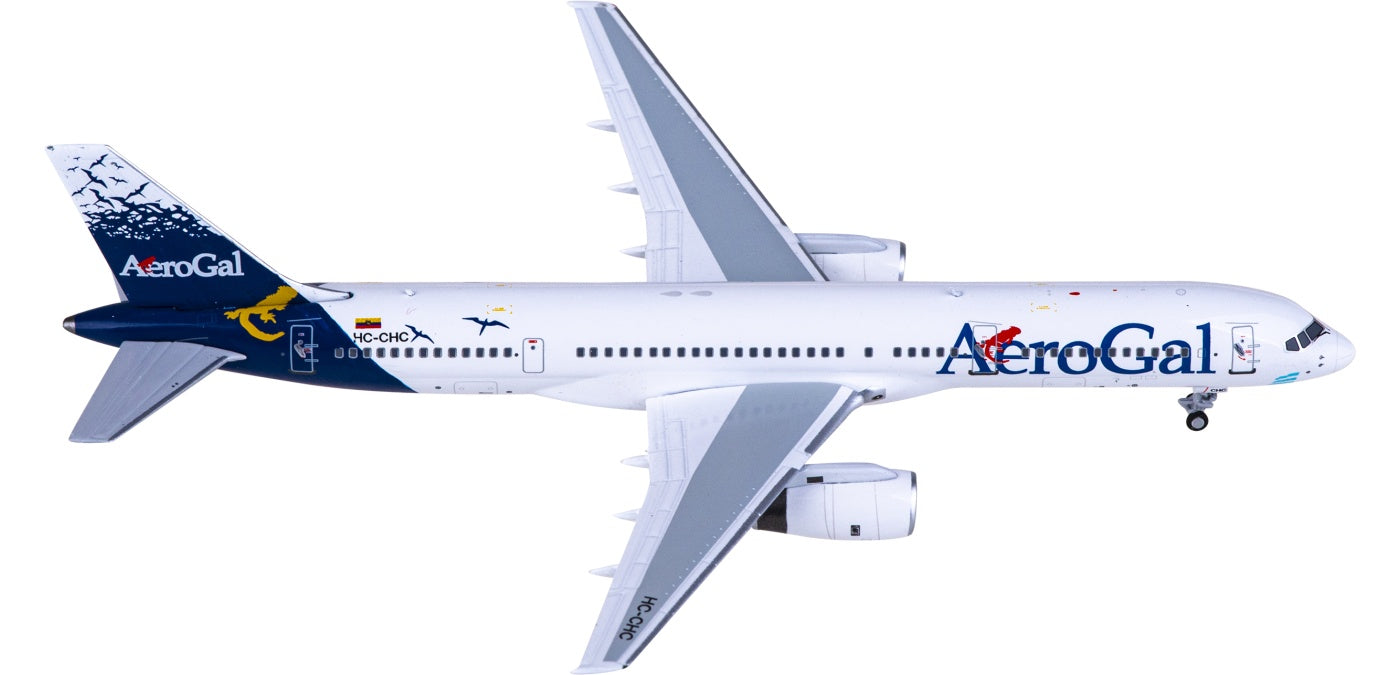 1:400 NG Models NG53203 AeroGal Boeing 757-200 HC-CHC Aircraft Model+Free Tractor