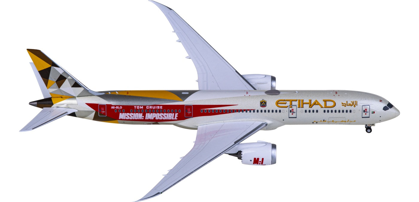 1:400 NG Models NG55117 Etihad Airways Boeing 787-9 A6-BLO Aircraft Model+Free Tractor