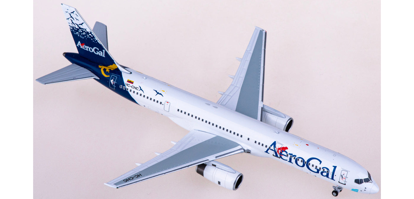 1:400 NG Models NG53203 AeroGal Boeing 757-200 HC-CHC Aircraft Model+Free Tractor