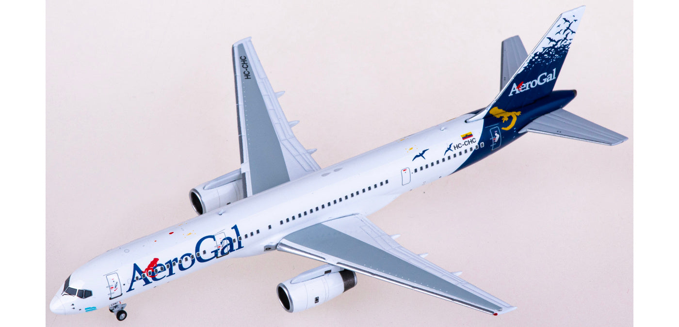 1:400 NG Models NG53203 AeroGal Boeing 757-200 HC-CHC Aircraft Model+Free Tractor
