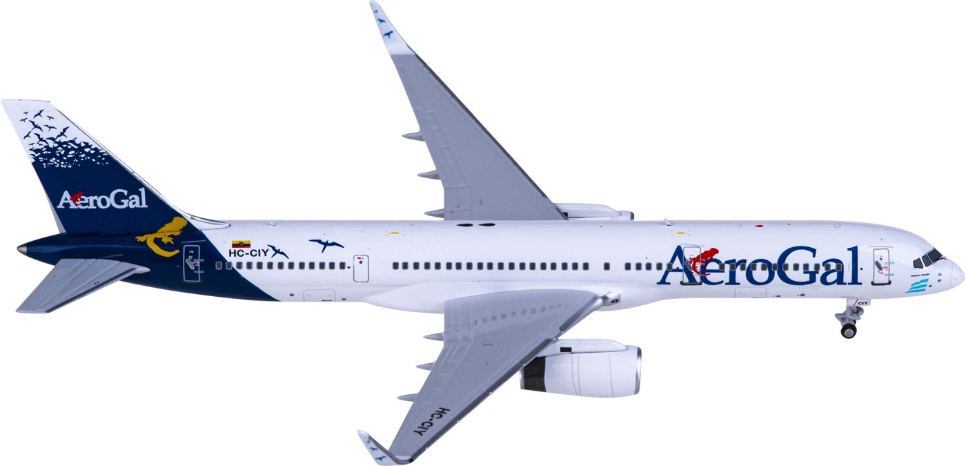 1:400 NG Models NG53202 AeroGal Boeing 757-200 HC-CIY Aircraft Model+Free Tractor