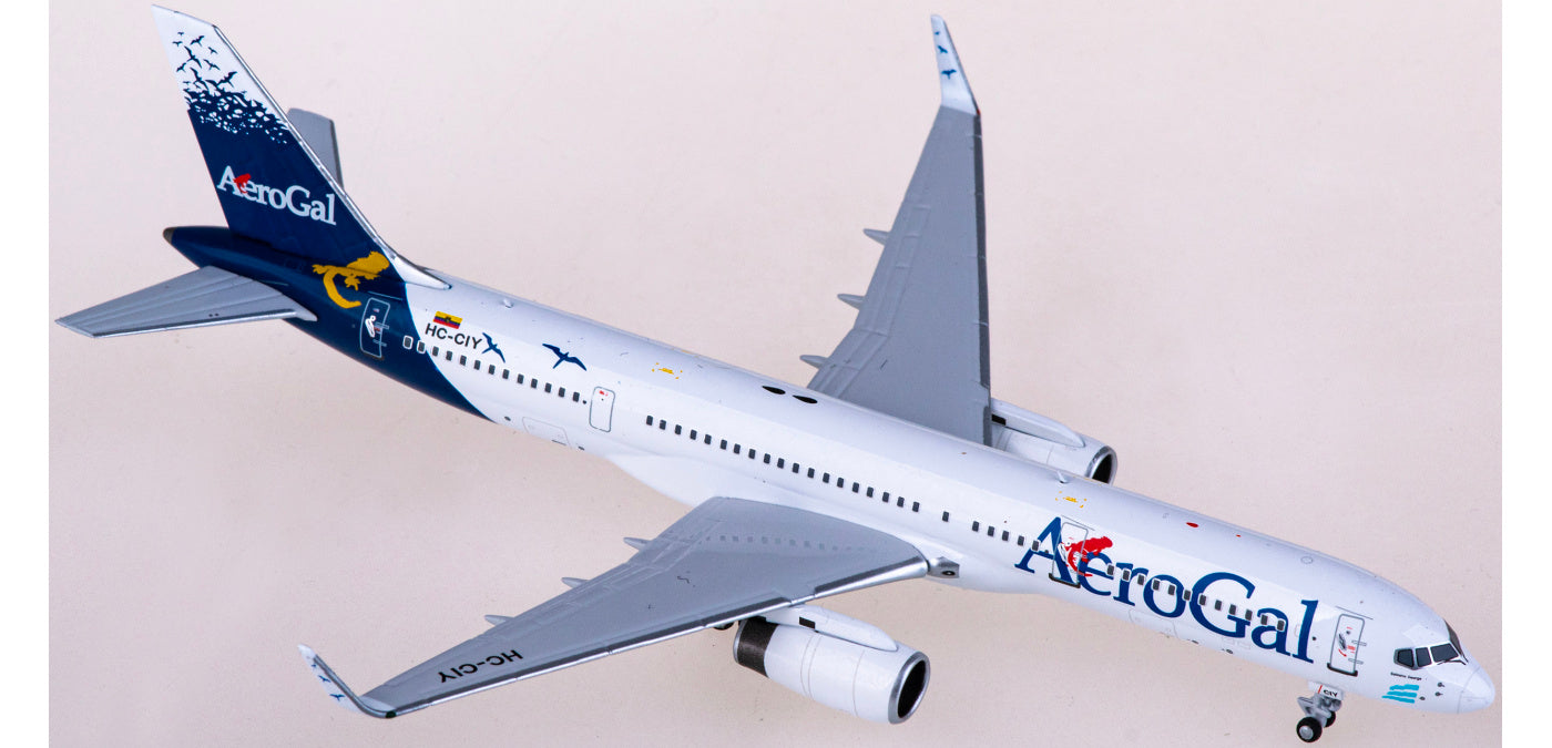 1:400 NG Models NG53202 AeroGal Boeing 757-200 HC-CIY Aircraft Model+Free Tractor