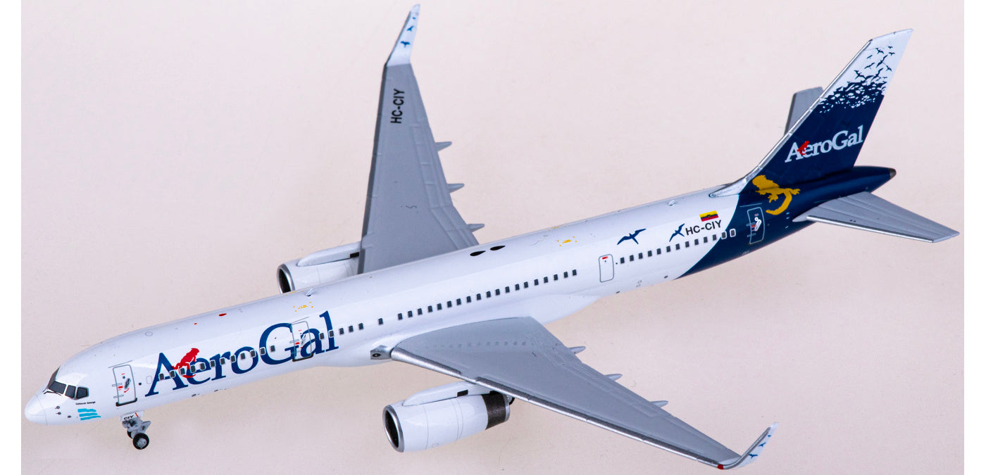 1:400 NG Models NG53202 AeroGal Boeing 757-200 HC-CIY Aircraft Model+Free Tractor
