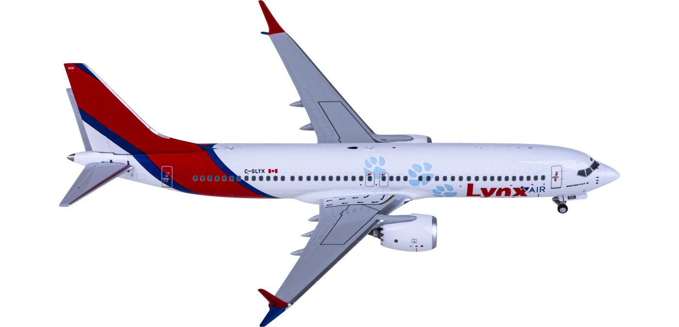1:400 NG Models NG88028 Lynx Air Boeing 737 MAX 8 C-GLYX Aircraft Model+Free Tractor