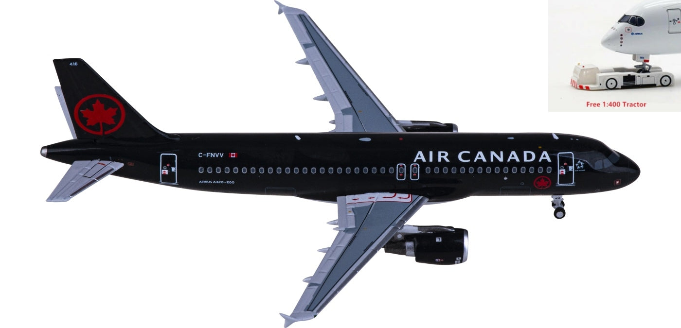 1:400 NG Models NG15047 Air Canada Airbus A320 C-FNVV Aircraft Model+Free Tractor