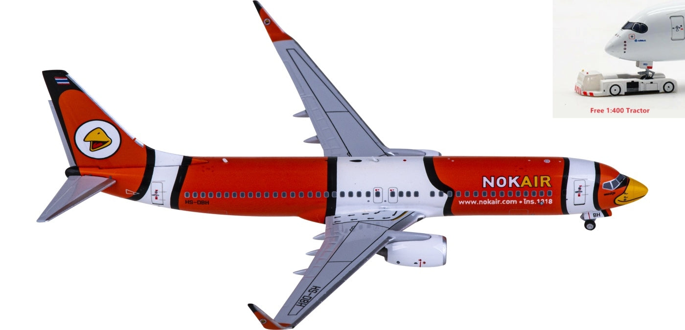 1:400 NG Models NG58217 Nok Air Boeing 737-800 HS-DBH Aircraft Model+Free Tractor