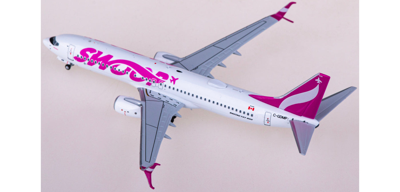 1:400 NG Models NG58205 Swoop Airlines Boeing 737-800 C-GDMP Aircraft Model+Free Tractor