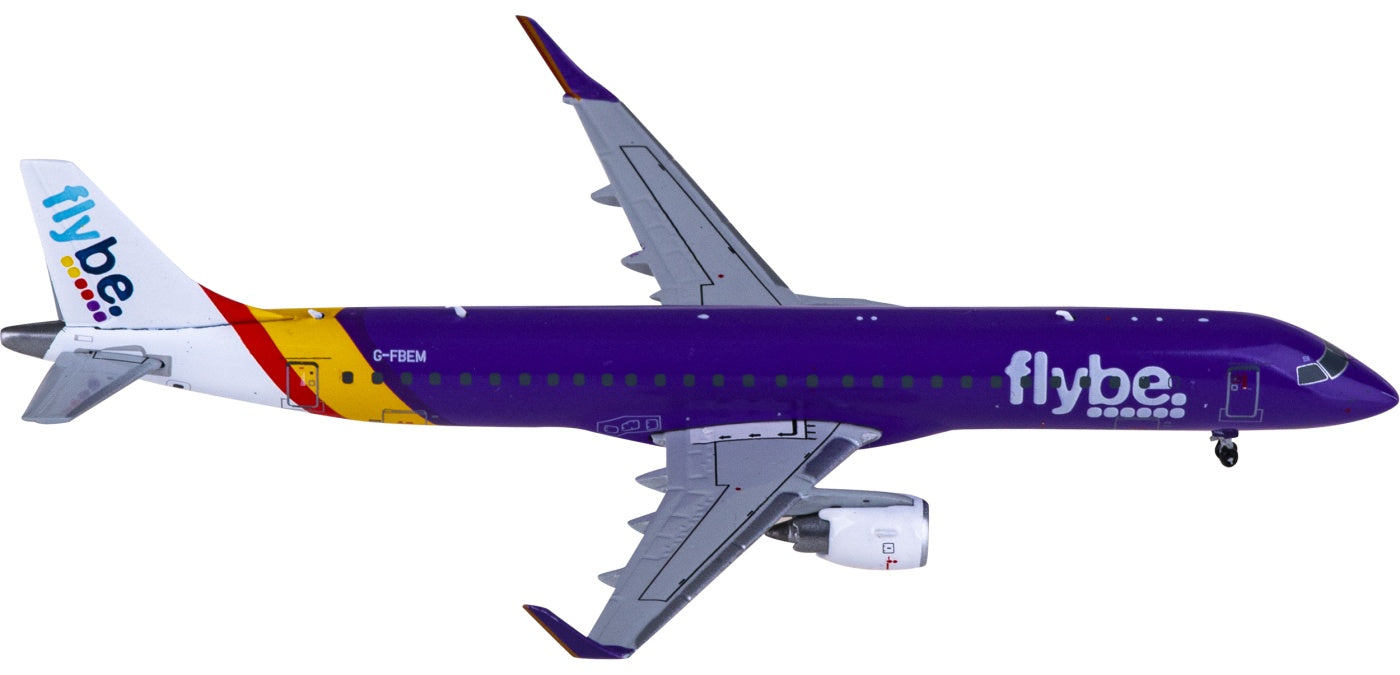 1:400 JC Wings LH4233 Flybe Embraer ERJ-190 G-FBEM Aircraft Model+Free Tractor