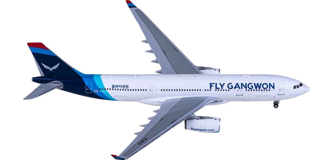 1:400 JC Wings LH4322 Fly Gangwon Airbus A330-200 HL8512 Aircraft Model+Free Tractor